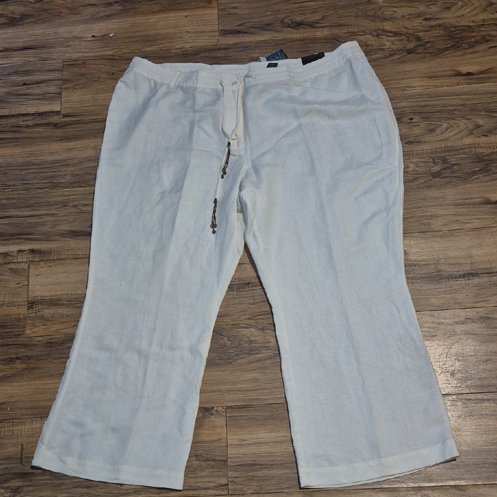 Lane Bryant Cream Flare & Wide Leg Jeans